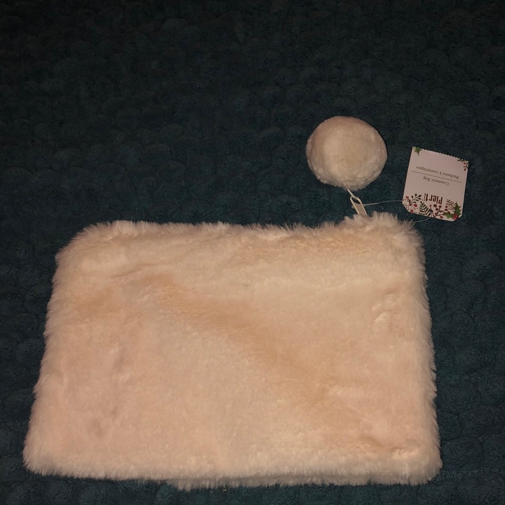 Orr one fluffy clutch/makeup bag